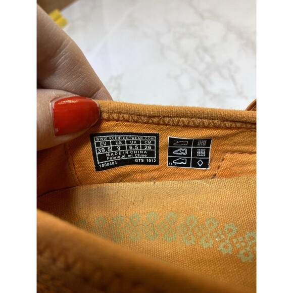 Keen Sienna Women’s Size 9 Mary Jane Shoes Slip On Ballet Flats orange Leather - Picture 6 of 7